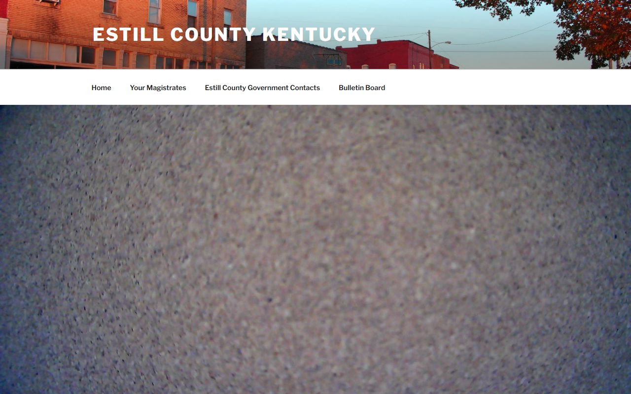 Estill County government page for the County Clerk office